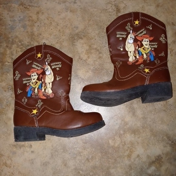 Disney Shoes Disney Kids Light Up Toy Story Woody Cowboy Boots Poshmark